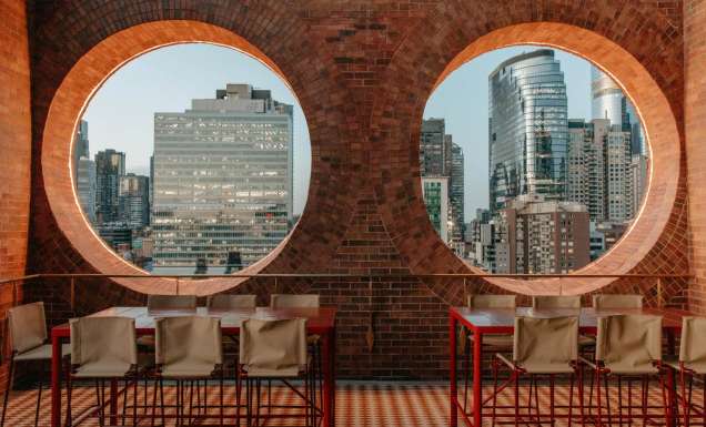 Rooftop bar at Mid Air during at stay at Hyde Melbourne Place