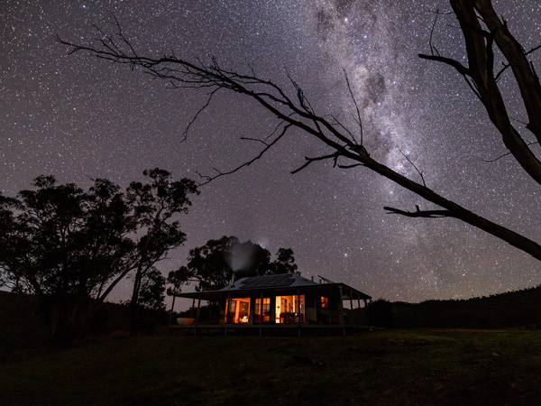 Kestrel Nest Eco Hut dark sky approved lodge