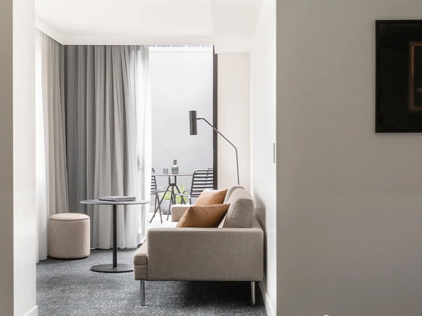 the two-bedroom suite with terrace at Lancemore Crossley St. Melbourne