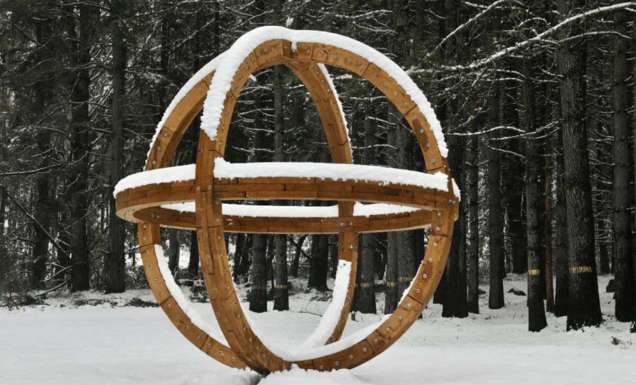 Václav Fiala, 'Universum', Sculpture Forest Snowy Valleys