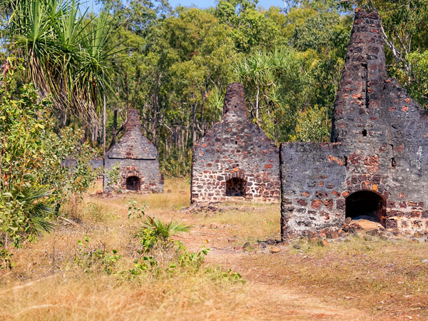 the structure remains of Victoria Settlement