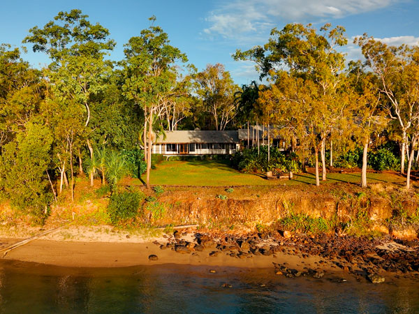 the wilderness lodge at Seven Spirit Bay, Coral Bay.