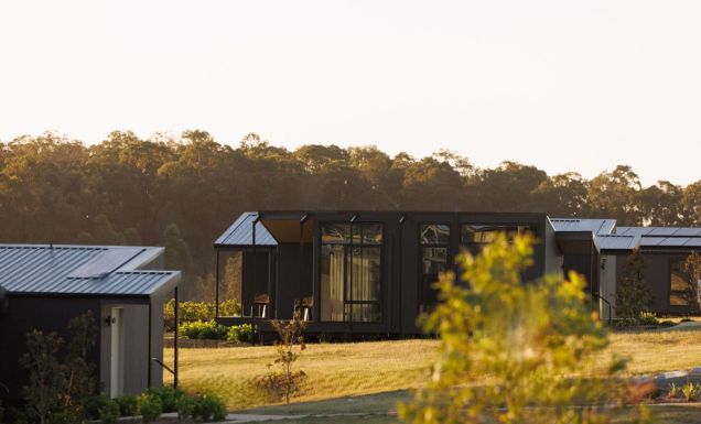 Exterior of The Lane Retreat on Palmers Lane Vineyard