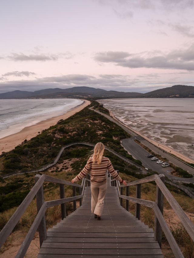 Bruny Island Neck is an isthmus of land connecting north and south Bruny Island.