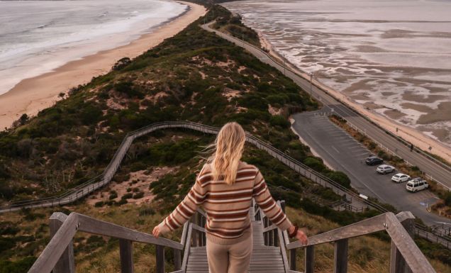 Bruny Island Neck is an isthmus of land connecting north and south Bruny Island.