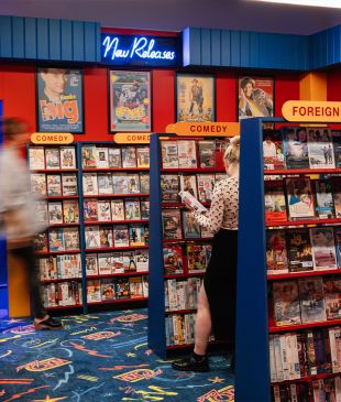 <p><i>Press play</i> on the past at this <i>full-scale</i> 90s video store replica</p>
