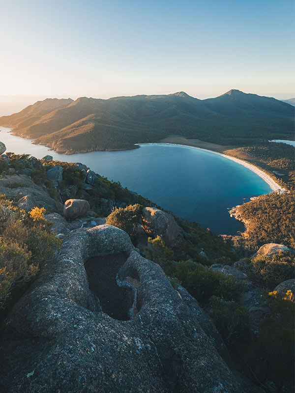 Wineglass Bay in tasmania