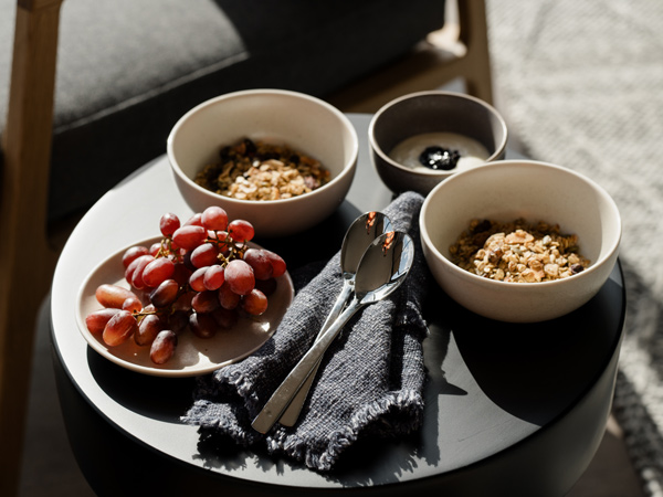 Breakfast provisions at The Lane Retreat