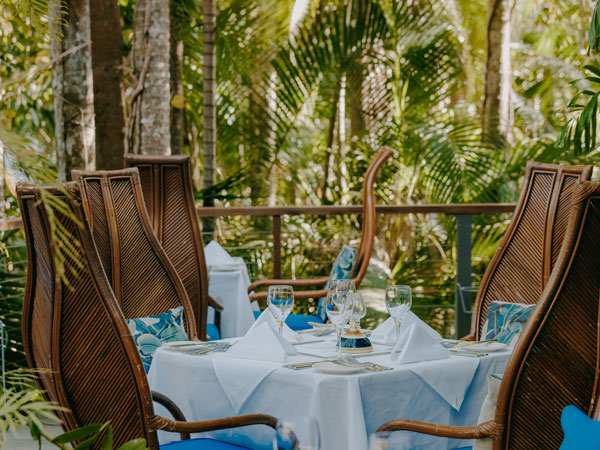 al fresco fine dining at Nautilus, Port Douglas