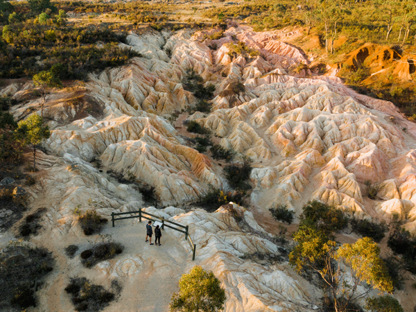 The Pink Cliffs Geological Reserve in Heathcote, Vic