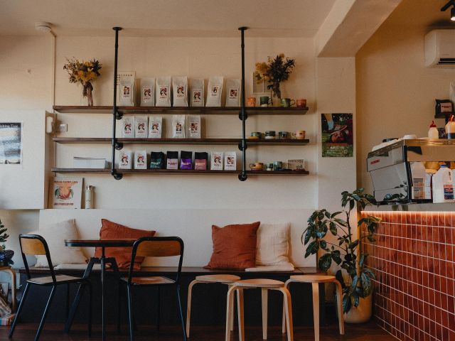interior of Beck's Kiama cafe