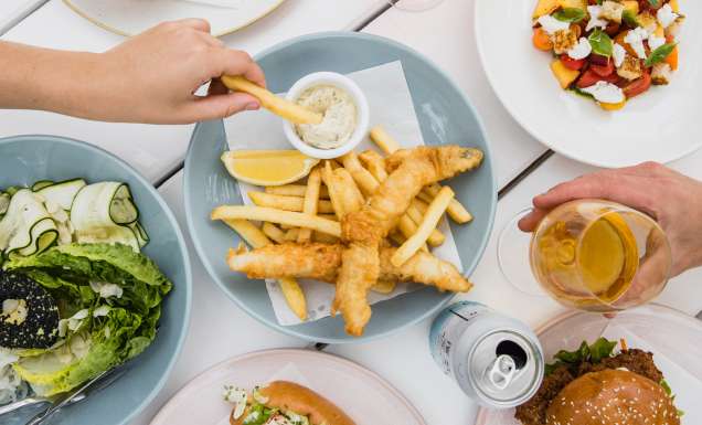 a feast at Diggies Kiama