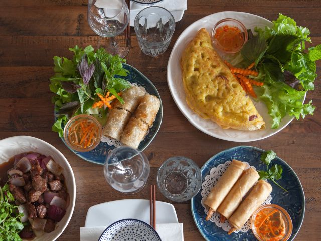 table sspread at Hanoi on Manning kiama restaurants