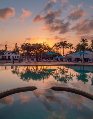 The pool at Kgari Beach Resort