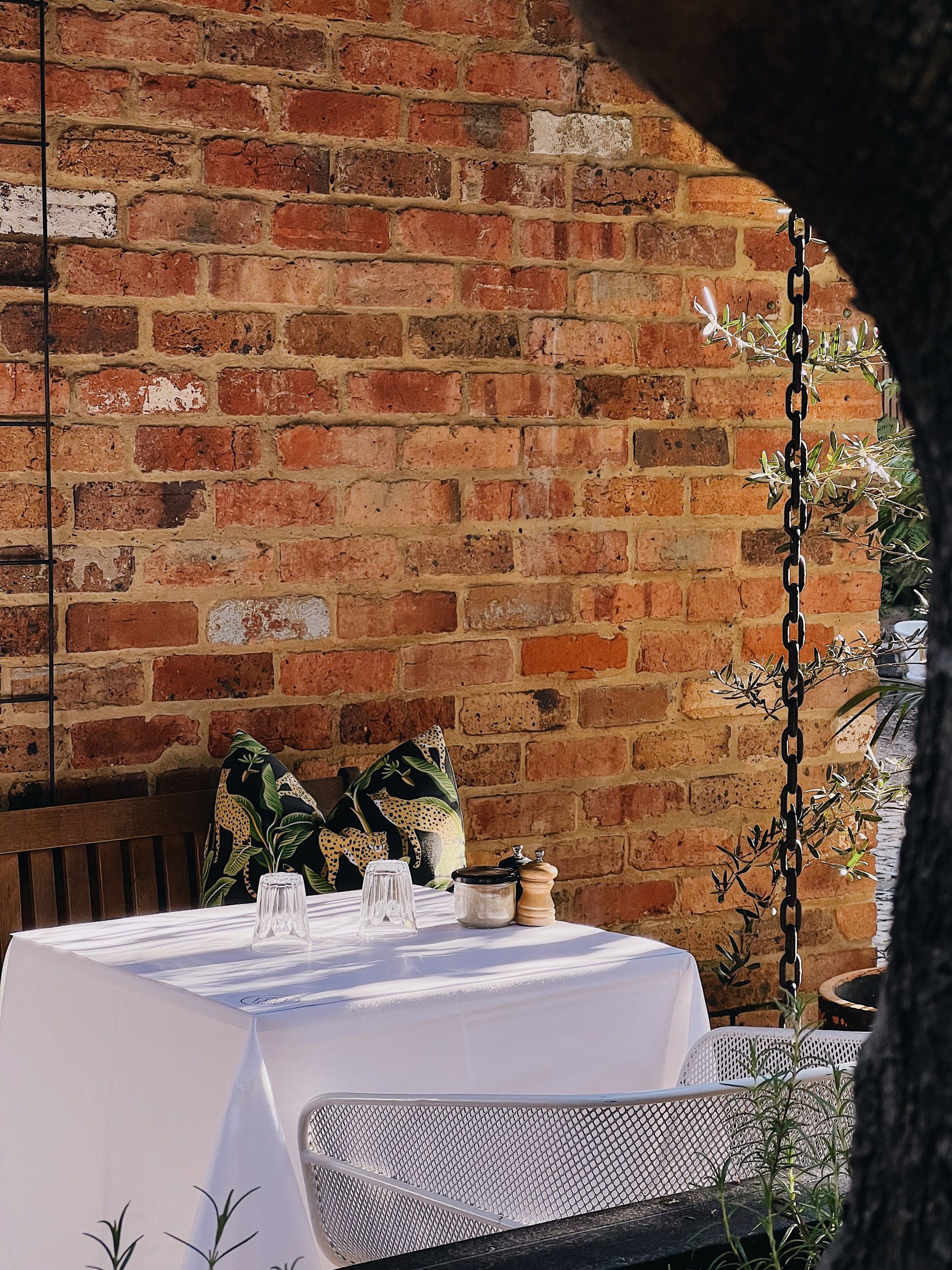 Second Home outdoor dining space