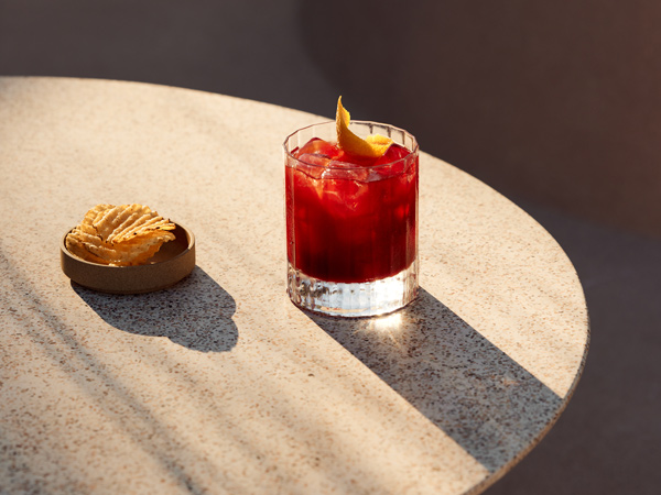 a welcome cocktail at Swell Hotel Byron Bay