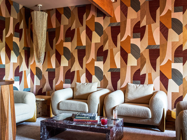 the lobby interior of Swell Hotel Byron Bay