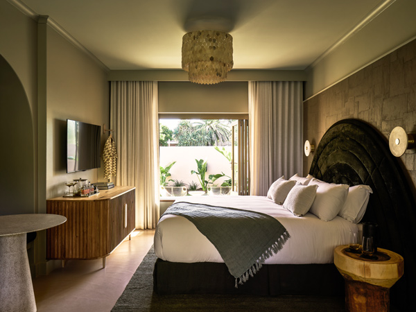 the Garden View Room at Swell Hotel Byron Bay