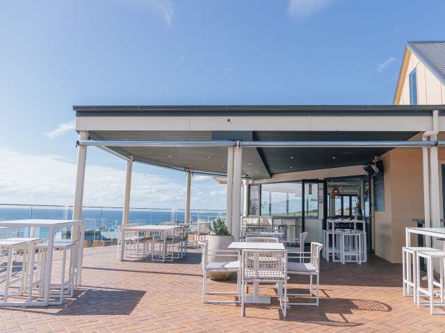 coastal views at The Hillbar + Kitchen deck