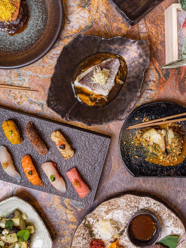 sushi and nigiri at Kazan, Sydney