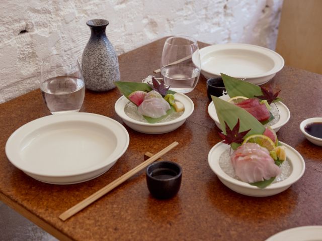 a Japanese-style lunch at Cho Cho San