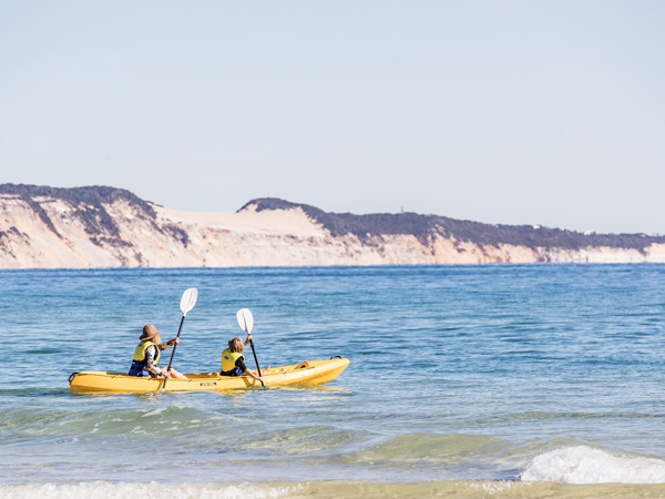 kayaking on Double Island Point with Epic Ocean Adventures