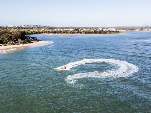 a jet boat ride with Noosa Oceanrider