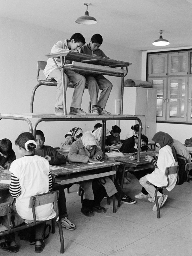 Hicham Benohoud, Untitled from the series ‘La Salle de Classe’ 1994–2000, archival pigment print, Courtesy of the artist © Hicham Benohoud