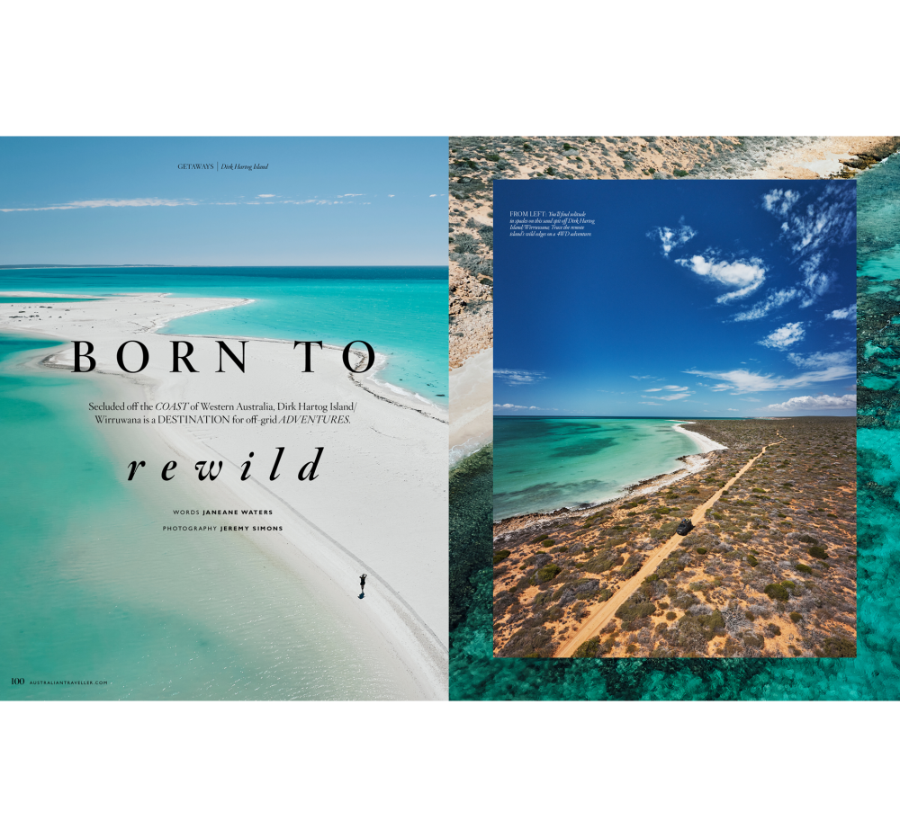 Dirk Hartog feature from the Epic Road Trips edition of Australian Traveller magazine