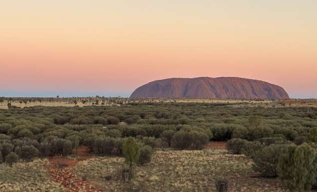 Uluru at sunset