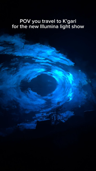First Look: K’gari Illumina light show