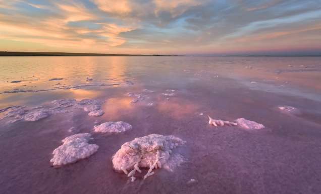 pink Lake Tyrrel, Wimmera Mallee, Victoria Australia