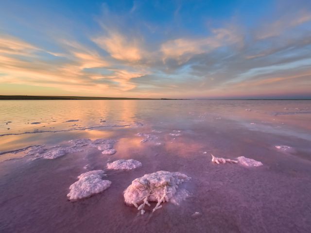 pink Lake Tyrrel, Wimmera Mallee, Victoria Australia