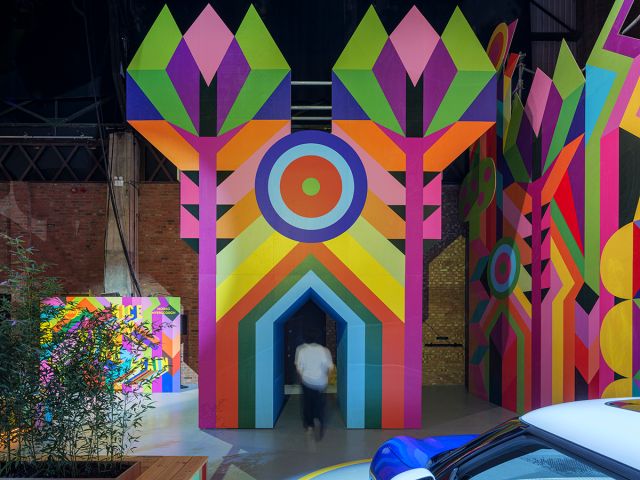 The colourful entrance to Sunnyside, one of the newest highlights of Events in Ballarat.
