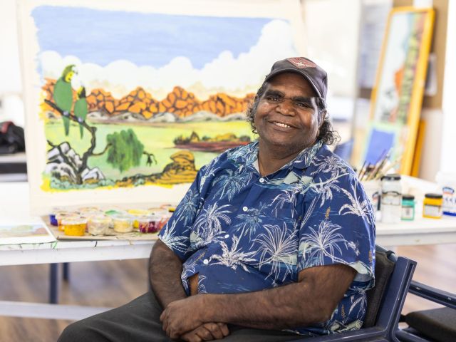 artist at Many Hands Art Centre