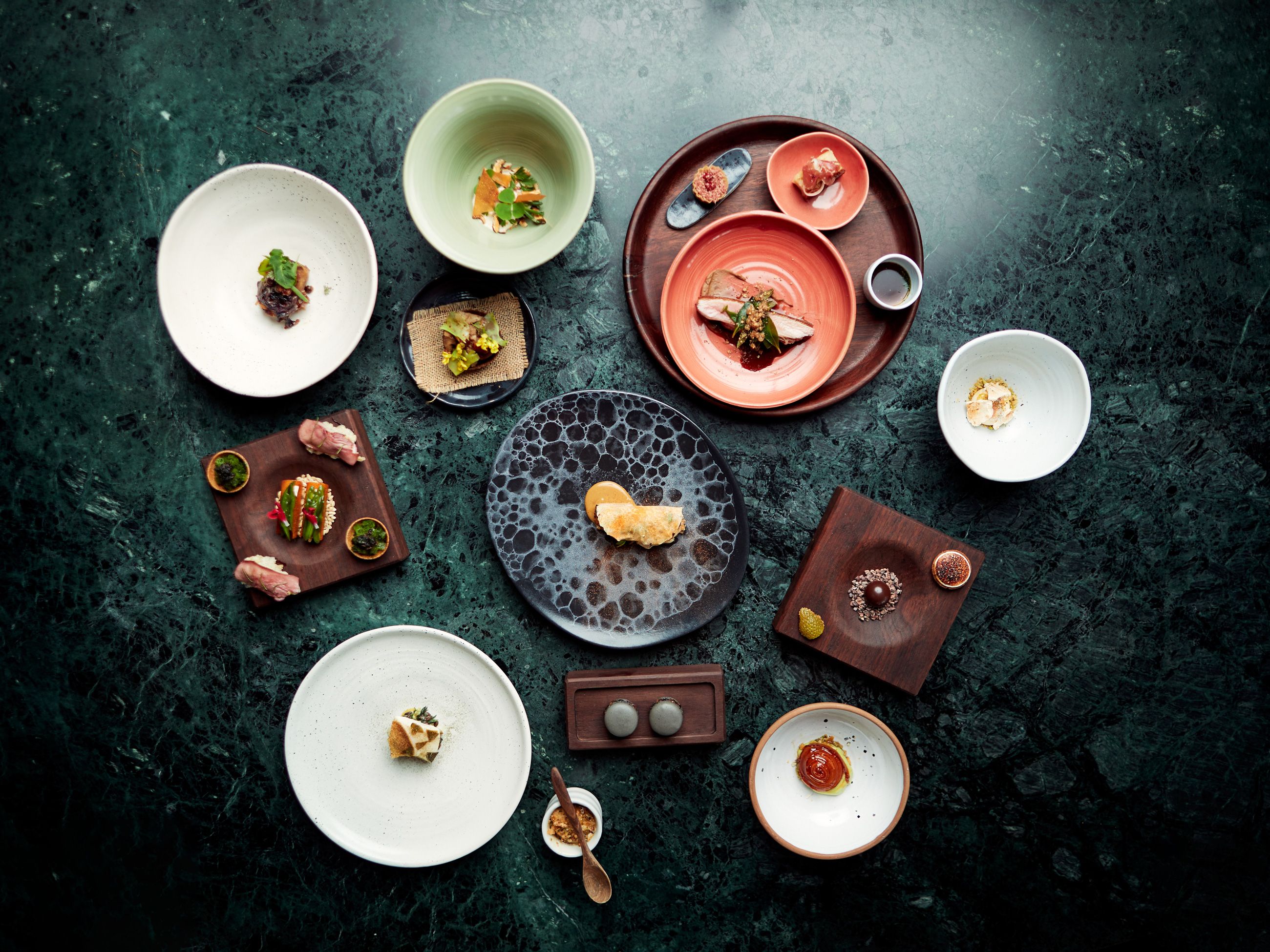 a multi-course tasting menu from Navi