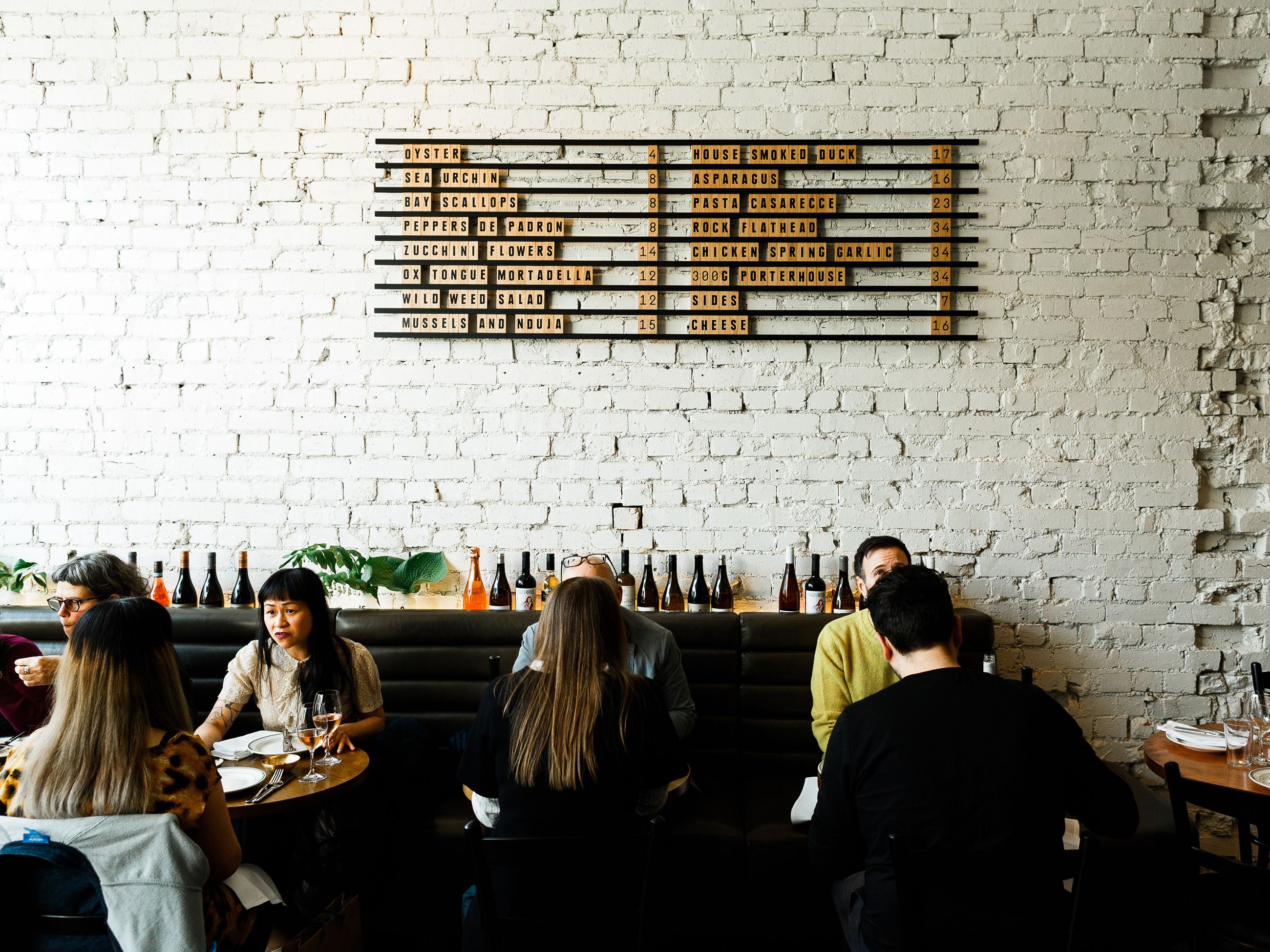 diners at Marion Wine Bar, Fitzroy