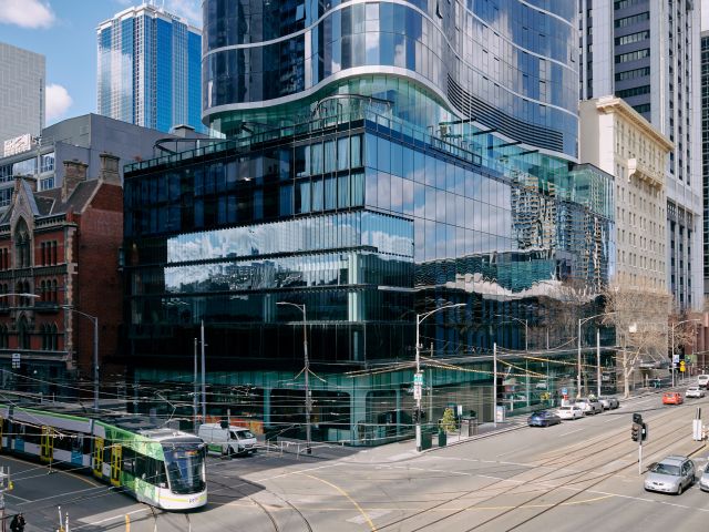the exterior of Mövenpick Hotel Melbourne On Spencer
