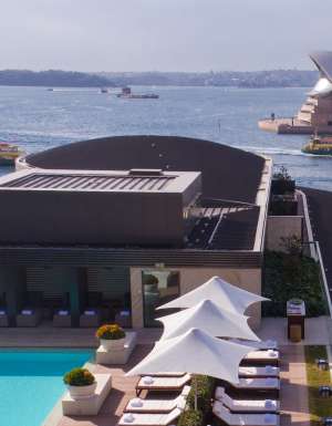 christmas at park hyatt sydney rooftop pool