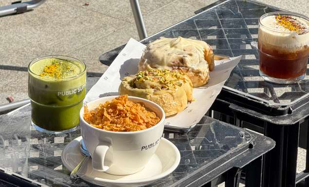 Public Supply is serving Coco Pops coffee and scrolls