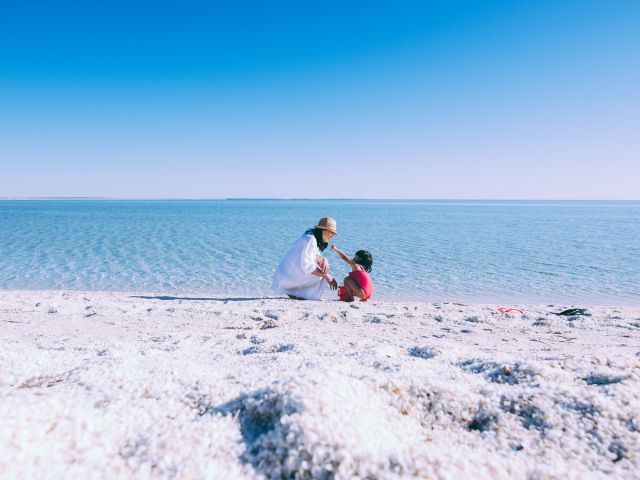 Shell Beach in Shark Bay, WA