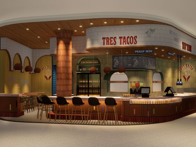 Tres Tacos venue at T3 Domestic terminal, Sydney Airport