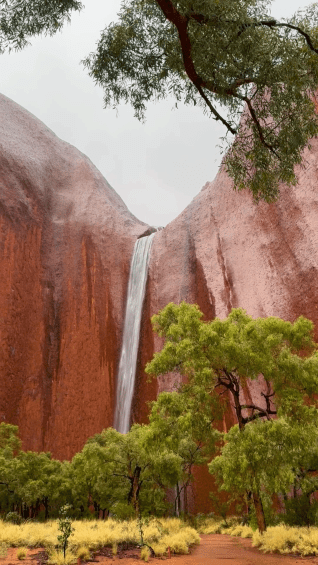 Why the best time to see Uluṟu is in the rain