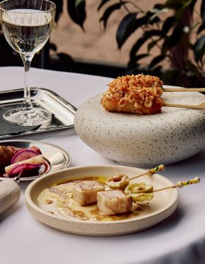 skewers and cocktails at Etta, Melbourne