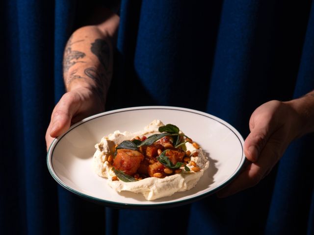 an Italian dish at Hardware Club, Melbourne