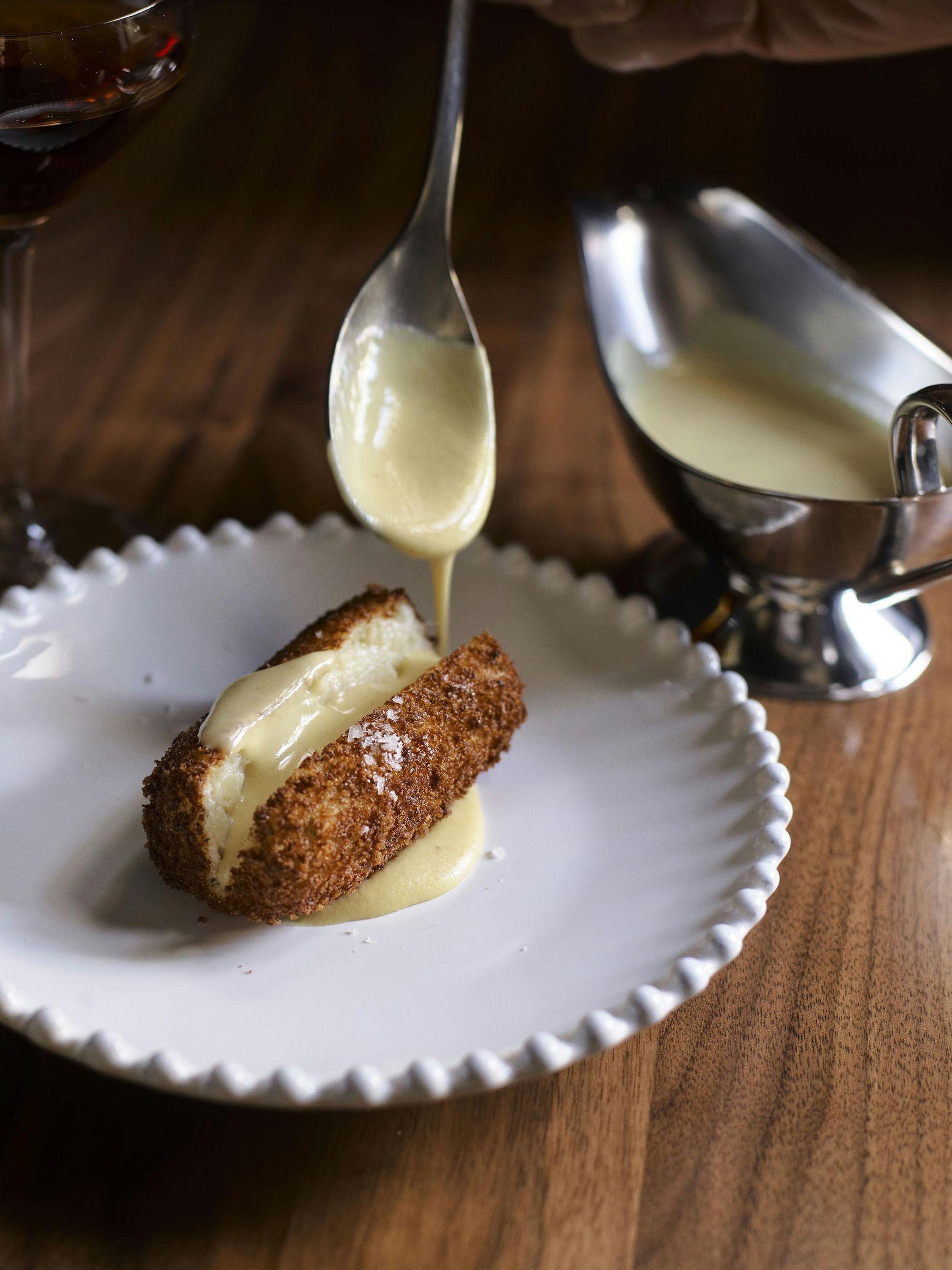 Murray cod and potato croquette at Marmelo, Hyde Melbourne Place
