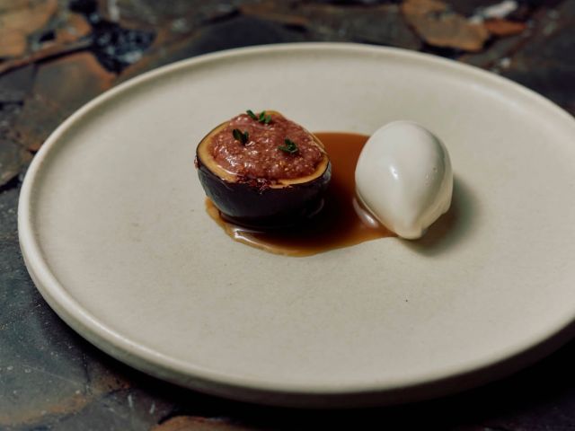 a fine-dining dish at Amaru Melbourne
