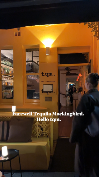 Farewell Tequila Mockingbird. Hello tqm., Sydney