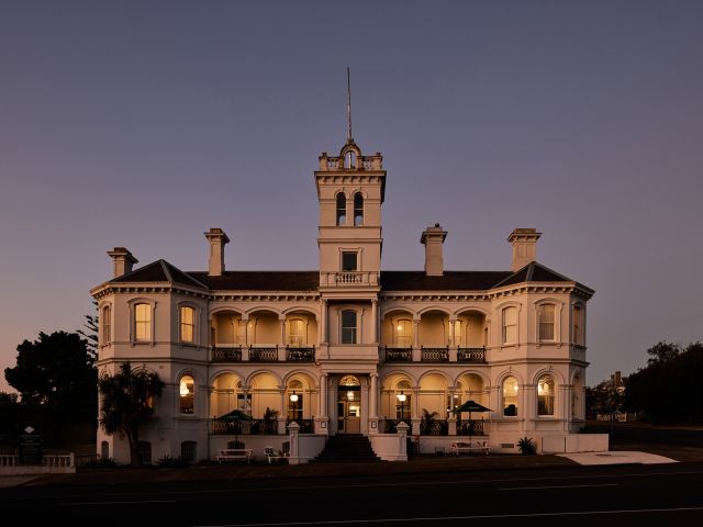 The Royal Queenscliff stands proudly in the heart of Queenscliff, its grand Victorian façade exuding timeless sophistication — a highlight of the Geelong Bellarine Giveaway.