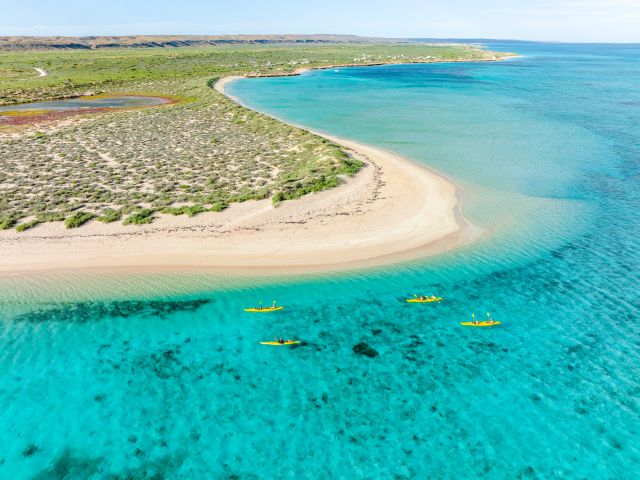 Kayaking along Ningaloo Reef, Western Australia